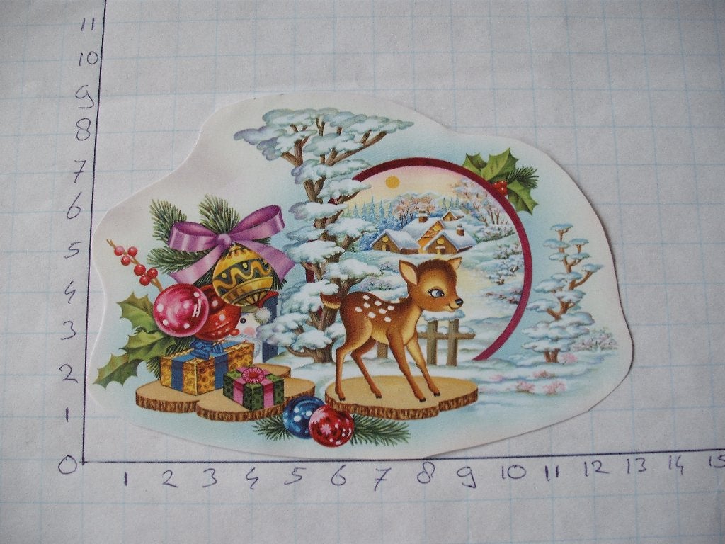 nr. 700 - uitgeknipt 3d plaatje kerst, Ophalen of Verzenden, Nieuw, Kerst, Knipvel