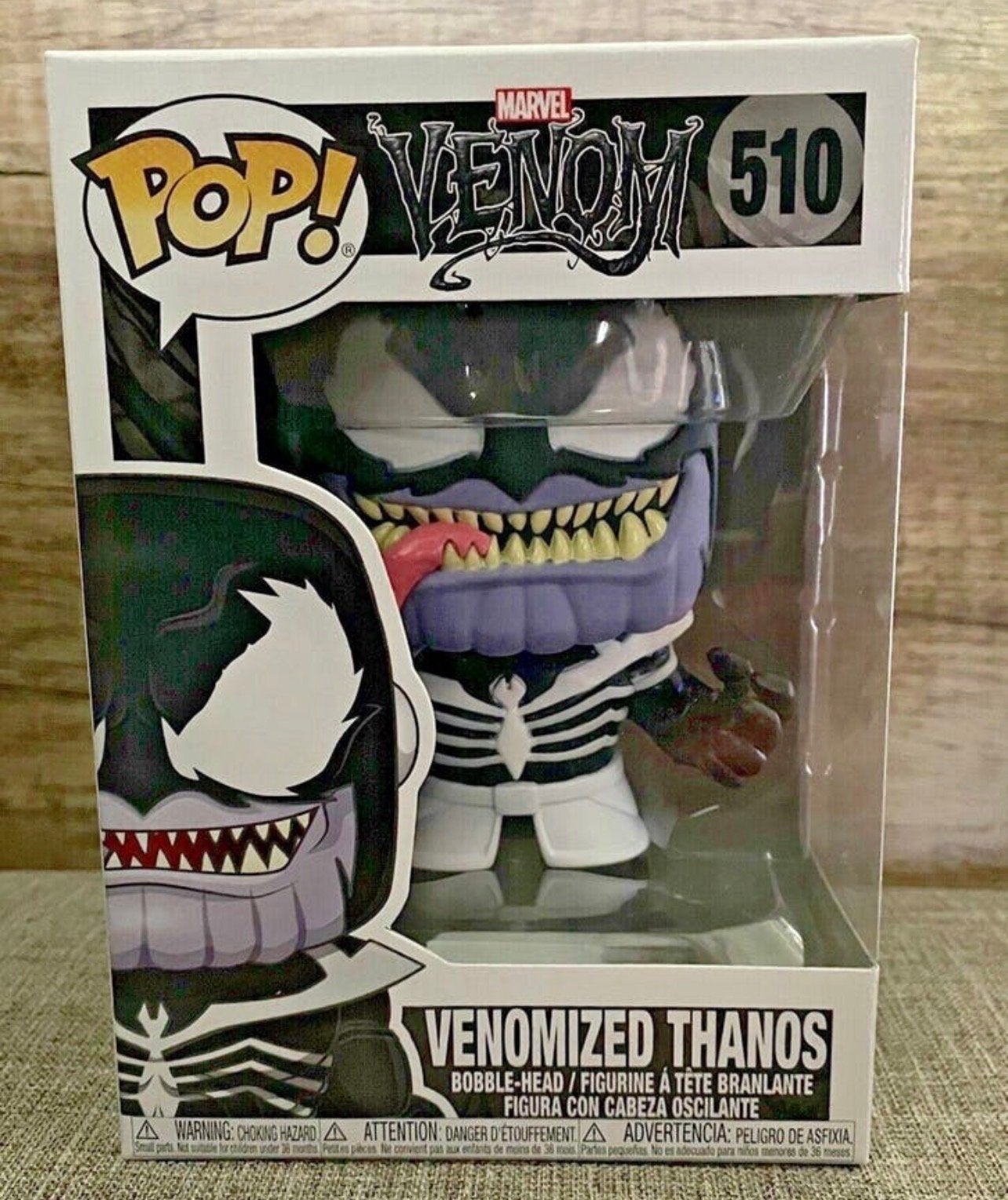 Funko Pop! #510 Marvel: Venom - Venomized Thanos (GITD), Verzamelen, Ophalen, Zo goed als nieuw