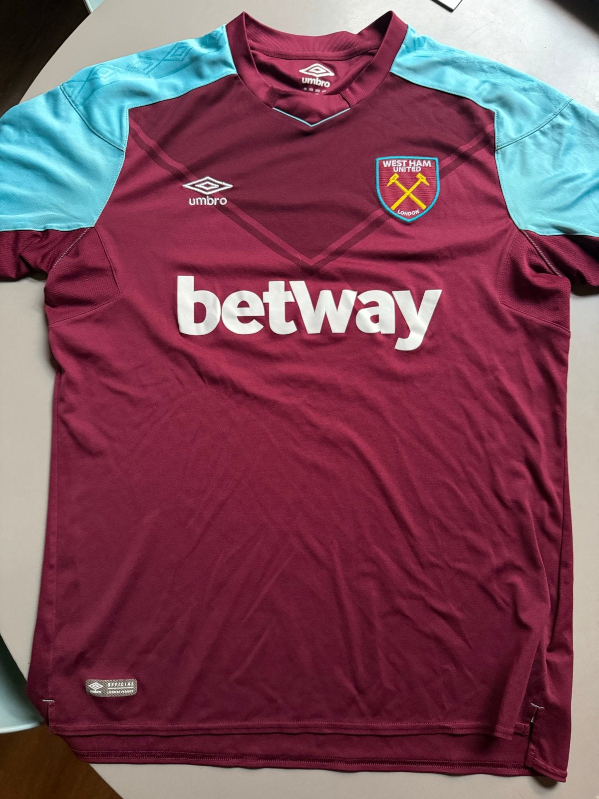 West Ham United Thuisshirt Umbro Maat XL, Maat XL, Ophalen, Zo goed als nieuw, Shirt