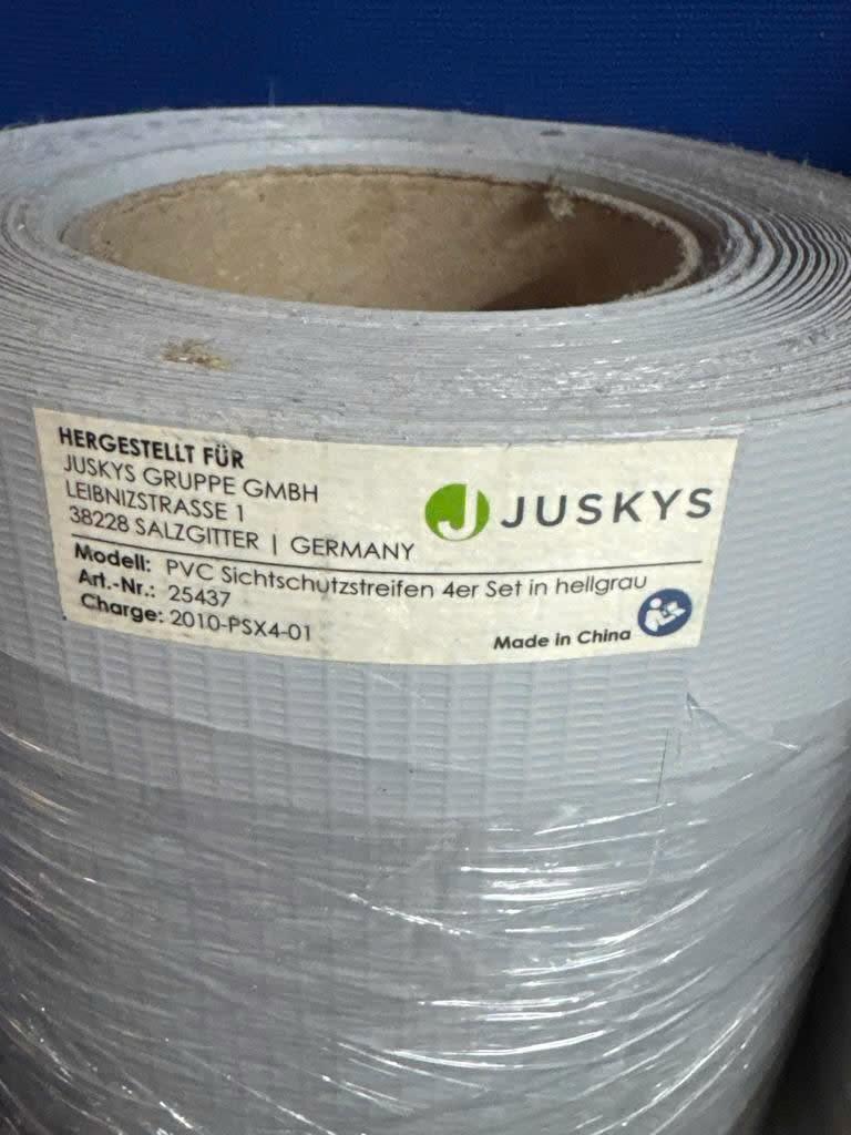 Juskys PVC Privacystrip Gaas Afscheidingsband Gaas Grijs, Ophalen of Verzenden, Nieuw, 15 m² of meer, Overige typen