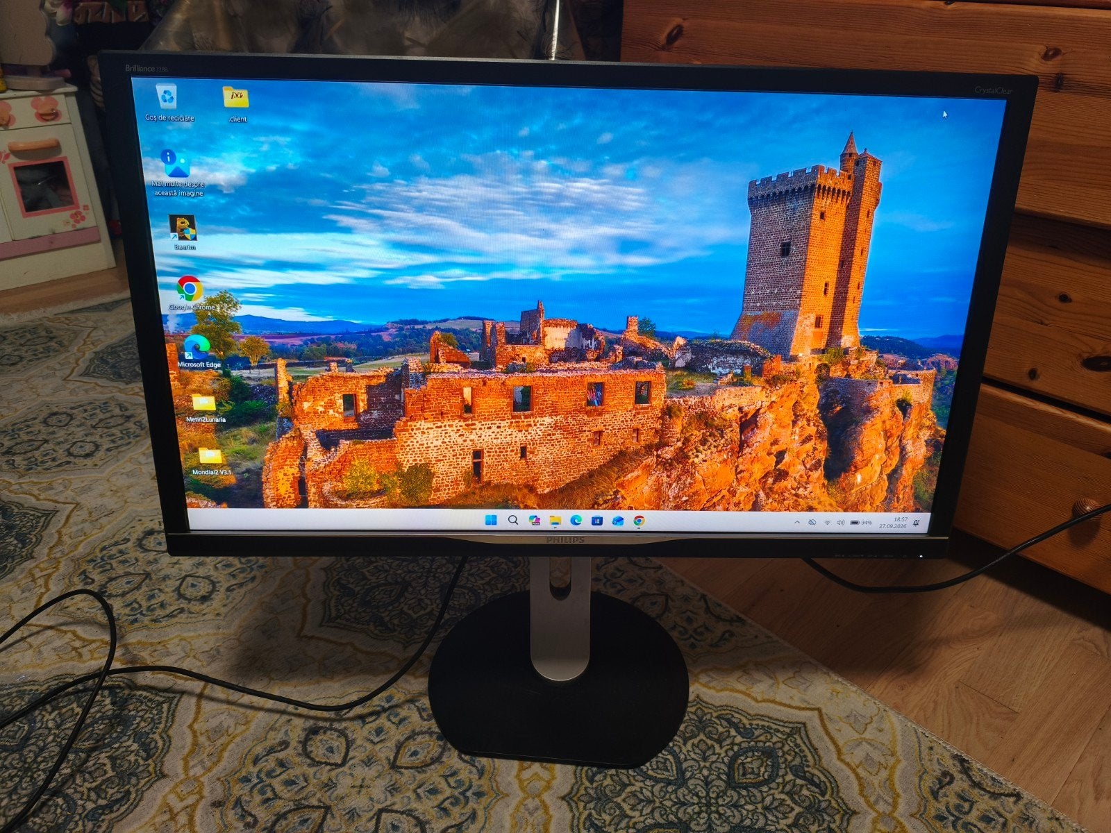 Philips Brilliance Monitor -, Gaming, IPS, Ophalen of Verzenden, Zo goed als nieuw