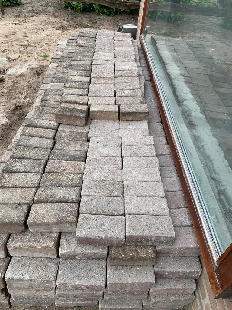 Klinkers straatklinkers 21 m2, Ophalen, Zo goed als nieuw, Beton, Klinkers