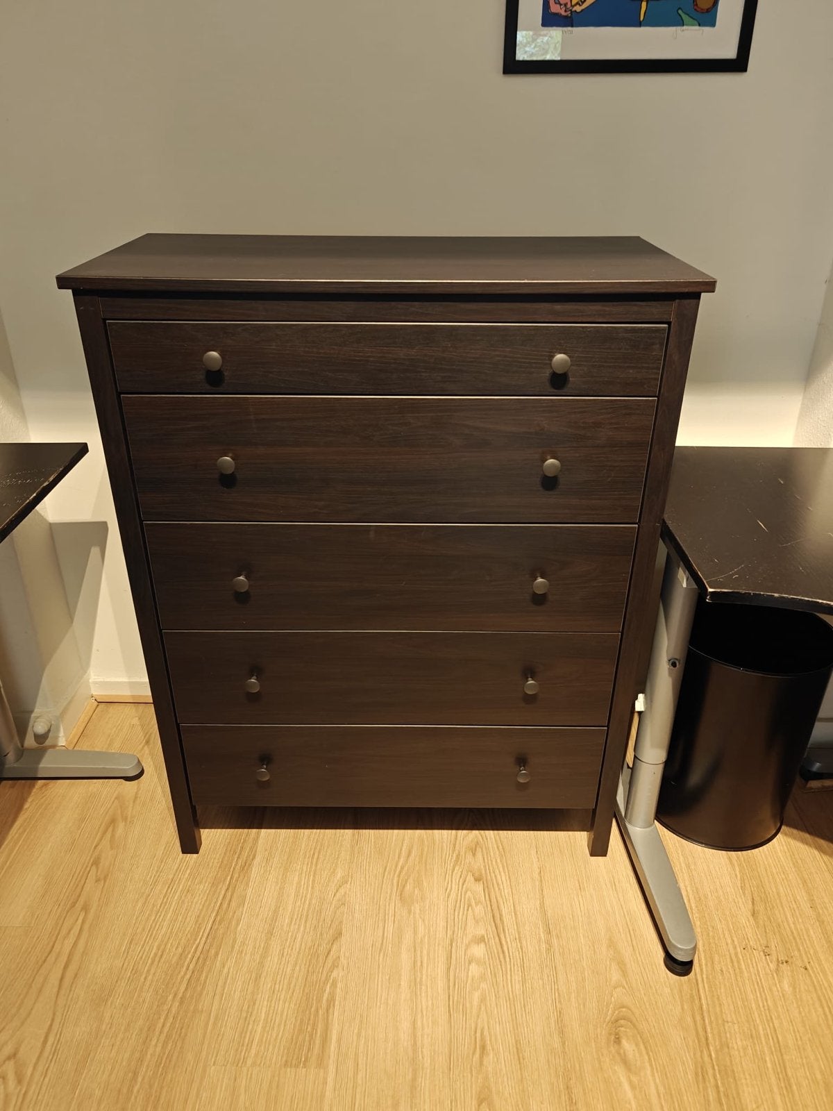 IKEA Koppang ladekast - Donkerbruin, 5 lades, Ophalen, Gebruikt, 5 laden of meer, 100 tot 150 cm