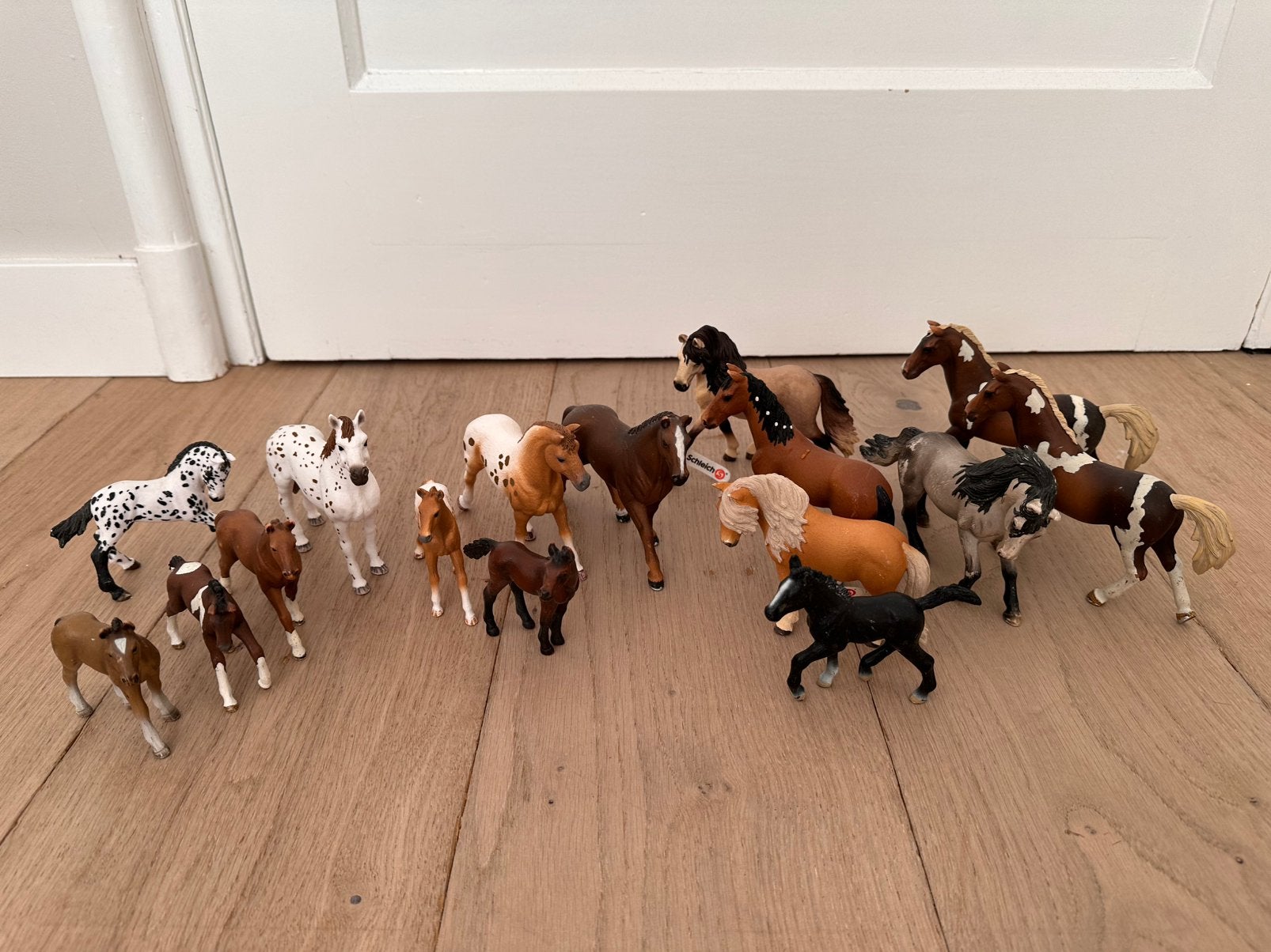 Schleich paarden set 17 stuks, Ophalen of Verzenden, Zo goed als nieuw