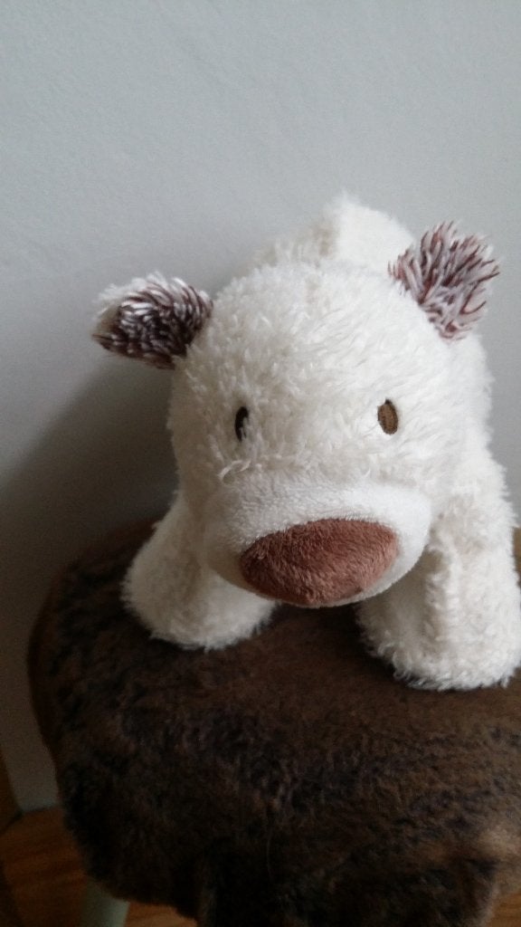 happy horse ijs beer ice age 30 cm wit met bruine neus en, Beer, Happy Horse, Wasbaar, Ophalen of Verzenden