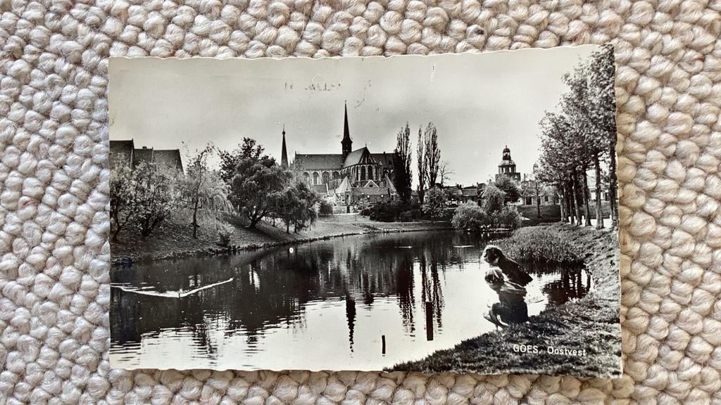 Ansichtkaart Goes Oostvest jaren ‘60. 934, Ophalen of Verzenden, 1960 tot 1980, Gelopen, Zeeland