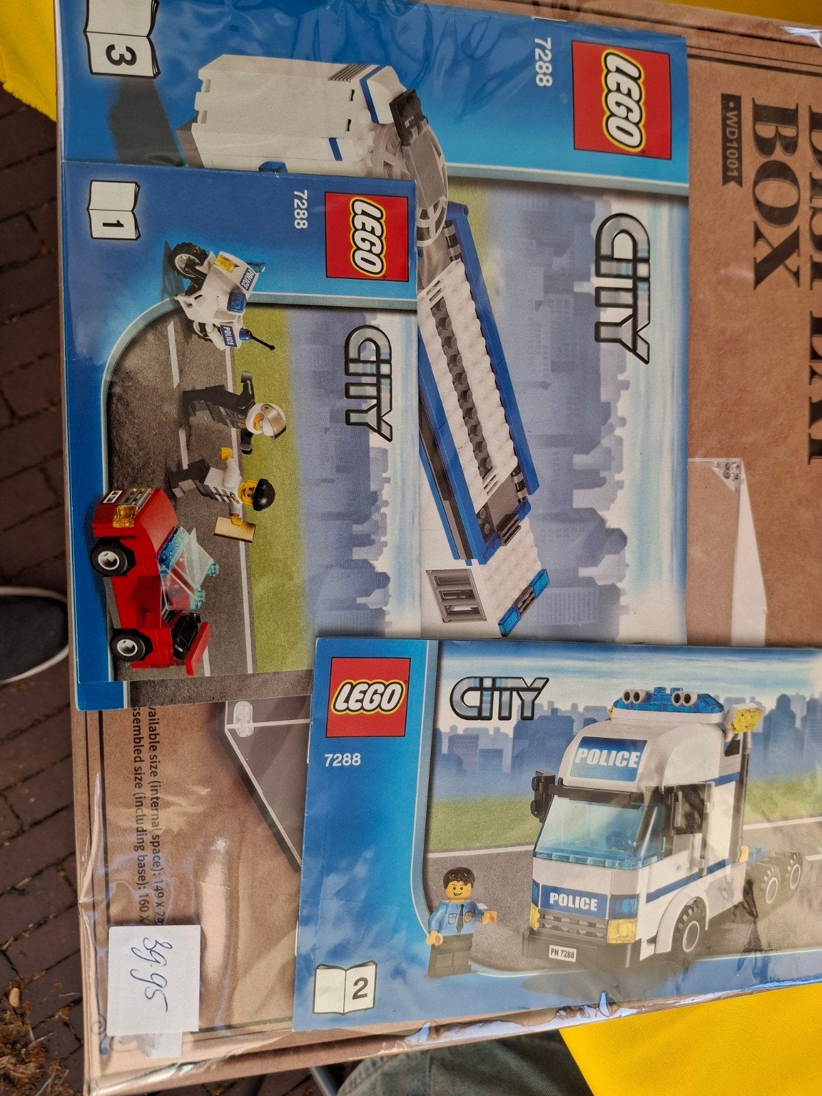 Lego City politie, vrachtwagen, oplegger en auto, Ophalen of Verzenden