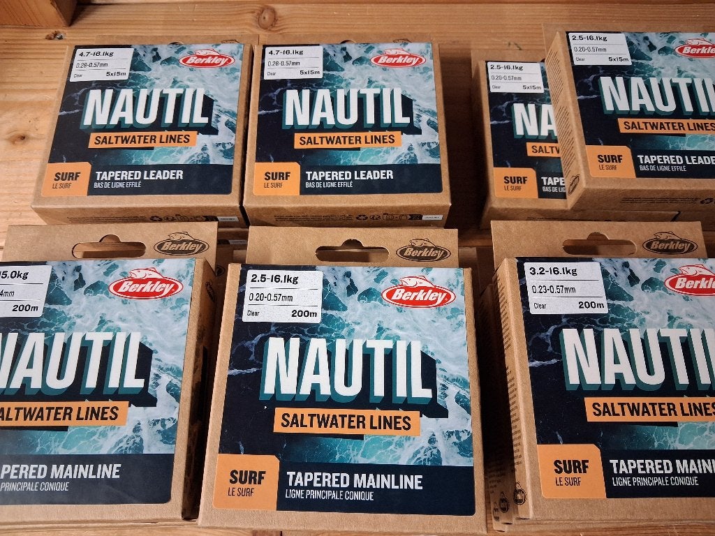 Berkley Nautil Tapered Mainline en Tapered Leaders (Surf), Tinstraat, Overige typen, Nieuw, Ophalen of Verzenden