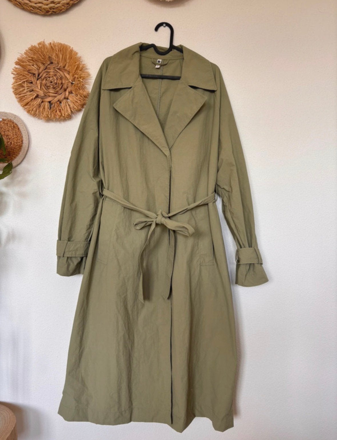 Trenchcoat van HEMA in maat L, Kleding | Dames, Ophalen of Verzenden, Zo goed als nieuw, Groen