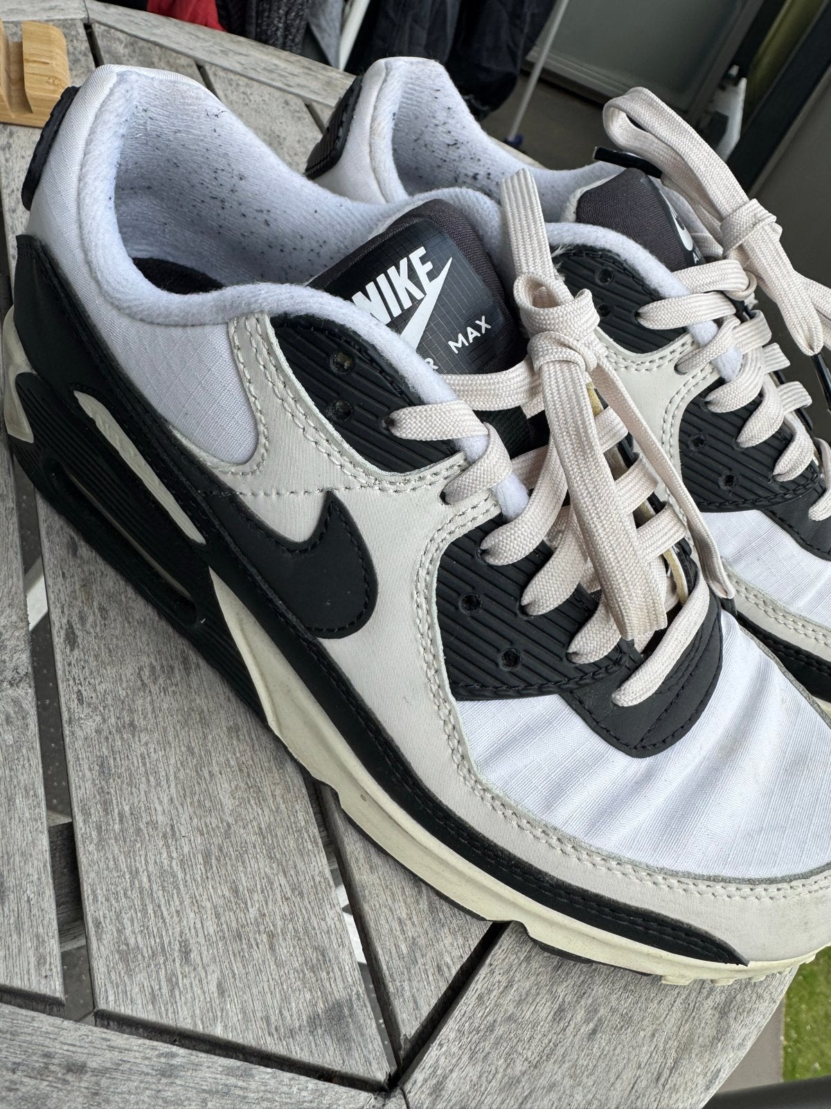 Nike Air Max Sneakers Zwart/Wit, Ophalen of Verzenden, Gedragen, Zwart, Sneakers of Gympen