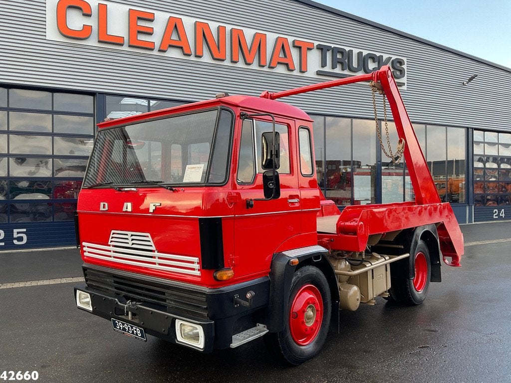 DAF FA 1600 DF 485 14 Ton portaalarmsysteem Oldtimer, Auto's, Achterwielaandrijving, Origineel Nederlands, Te koop, BTW verrekenbaar