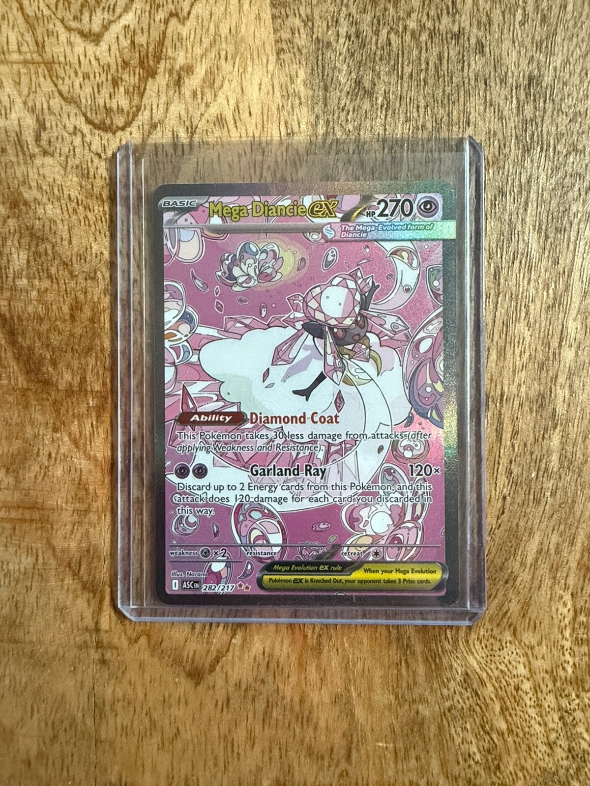 Mega Diancie ex 282/217 – Ascended Heroes – SIR, Ophalen of Verzenden, Zo goed als nieuw, Poppenhuis
