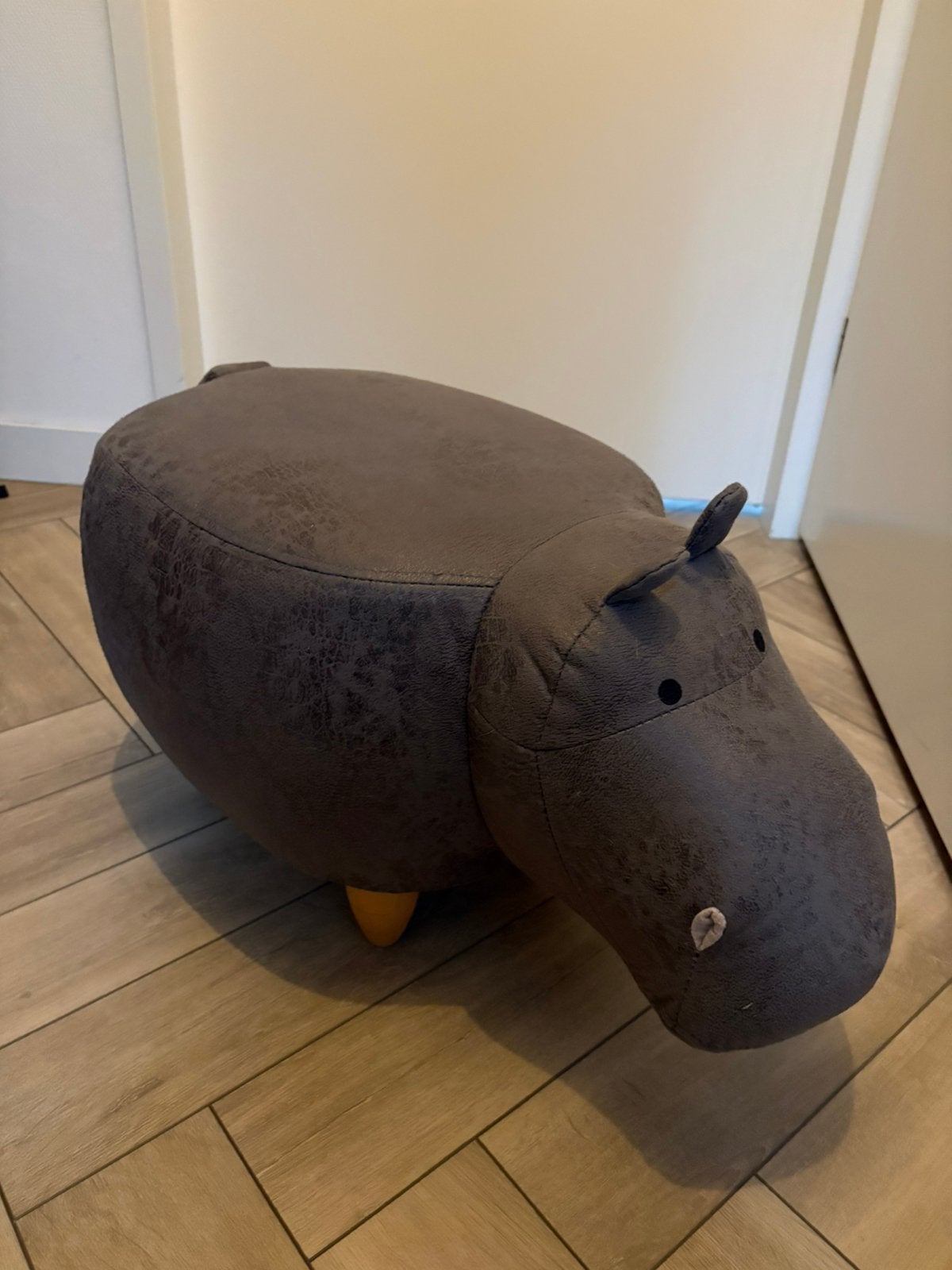 Nijlpaard Poef, Ophalen, Minder dan 50 cm, 125 cm of meer, Zo goed als nieuw
