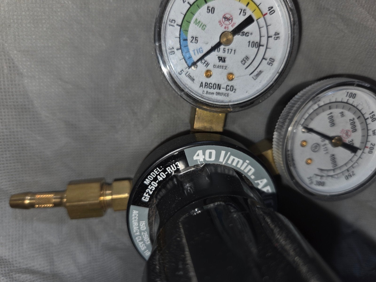 Victor Argon-CO2 Gasdrukregelaar voor MIG/TIG lassen, Doe-het-zelf en Verbouw, Ophalen of Verzenden, Gebruikt, Overige typen