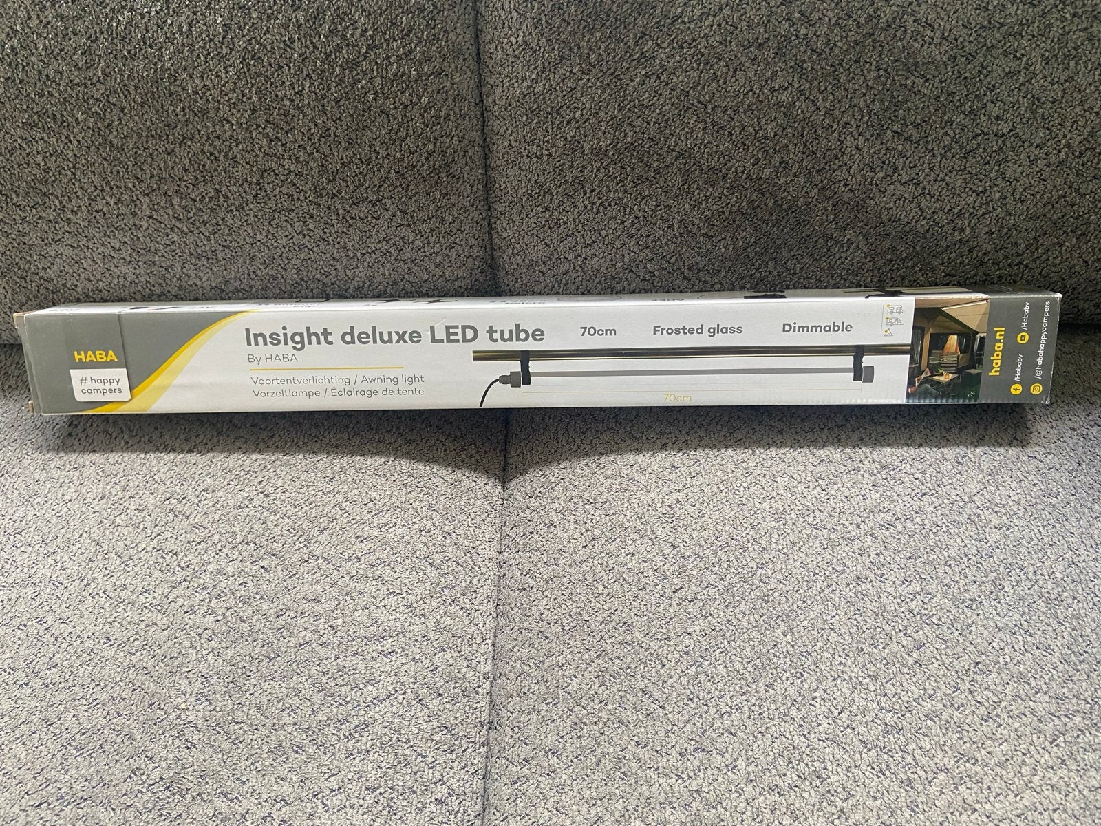 Haba Insight Deluxe LED Tube 70cm met Dimmer, Caravans en Kamperen, Ophalen of Verzenden, Nieuw