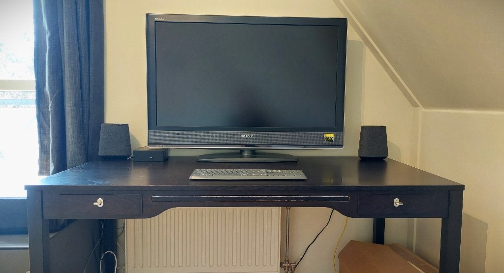 Houten Burotafel 75 x 150 h 74, 150 cm, Hout, Ophalen of Verzenden, Zo goed als nieuw