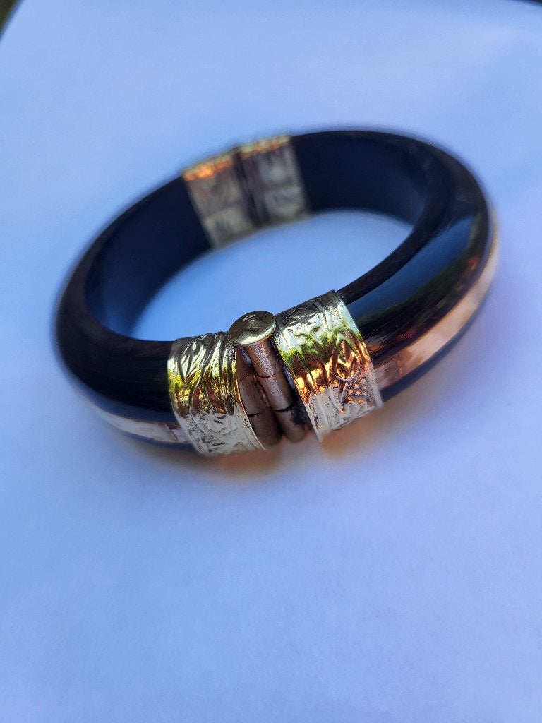 etnische armband, Sieraden, Tassen en Uiterlijk, Ophalen of Verzenden, Zo goed als nieuw, Zwart, Overige materialen