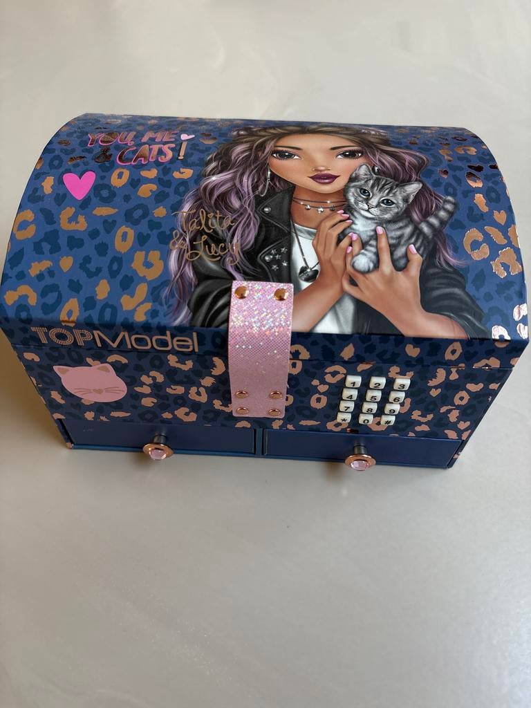 TOPModel Sieradendoos met Code en Geluid, Ophalen, Zo goed als nieuw, Hardcase