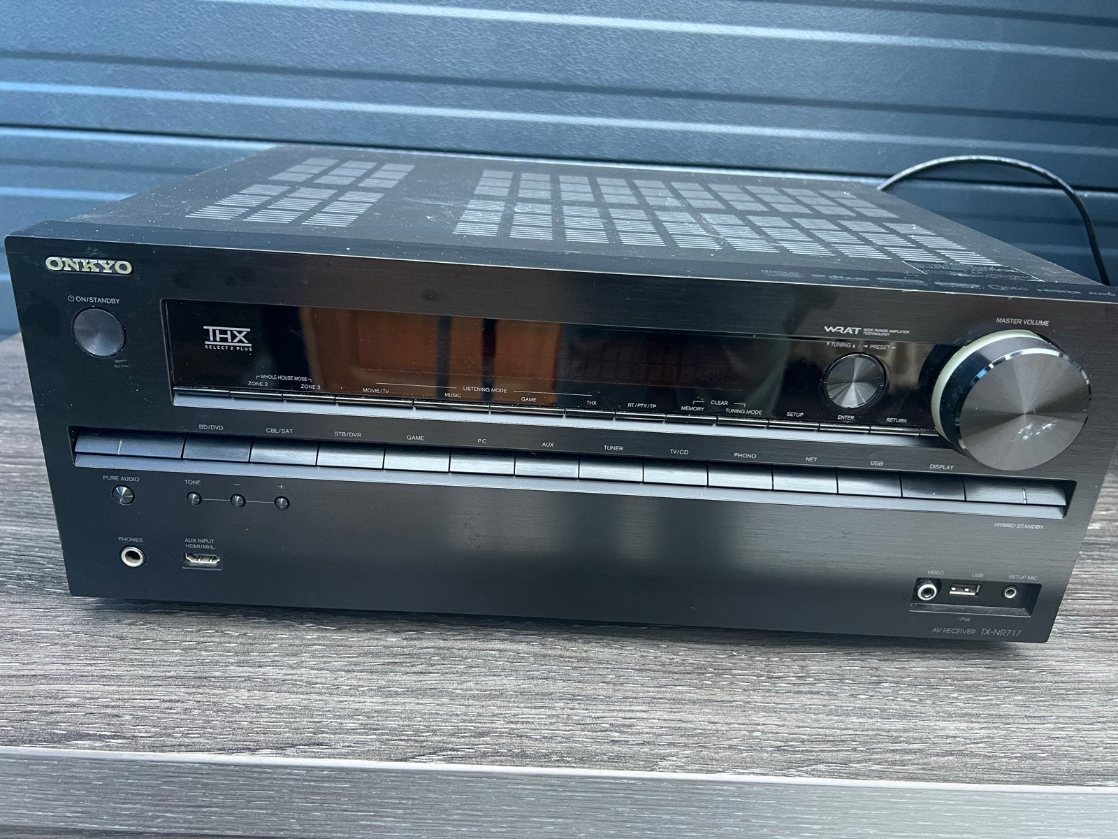 Onkyo TX-NR717 AV Receiver - THX Select2 Plus, Ophalen of Verzenden, Zo goed als nieuw, 120 watt of meer, Onkyo