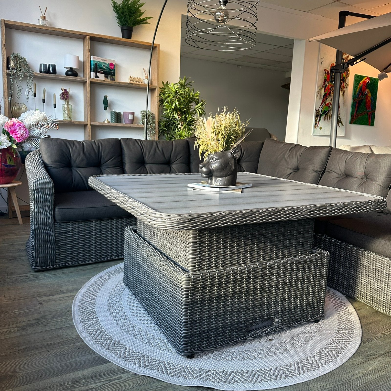 Tambohuse Loungeset / Tuinset Incl. Stoel TWV €3750,-, ., Ophalen of Verzenden, Wicker, Stoel