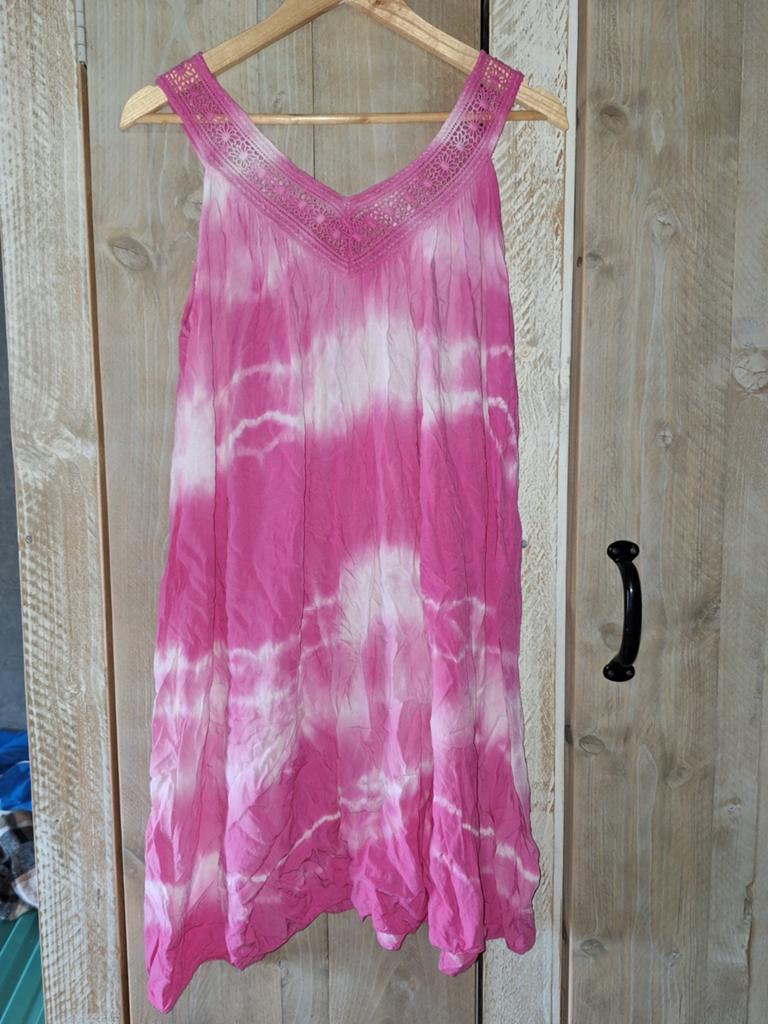 Bohoo  bohemian  jurkje Nieuw italy  L, Maat 38/40 (M), Nieuw, Ophalen of Verzenden, Roze