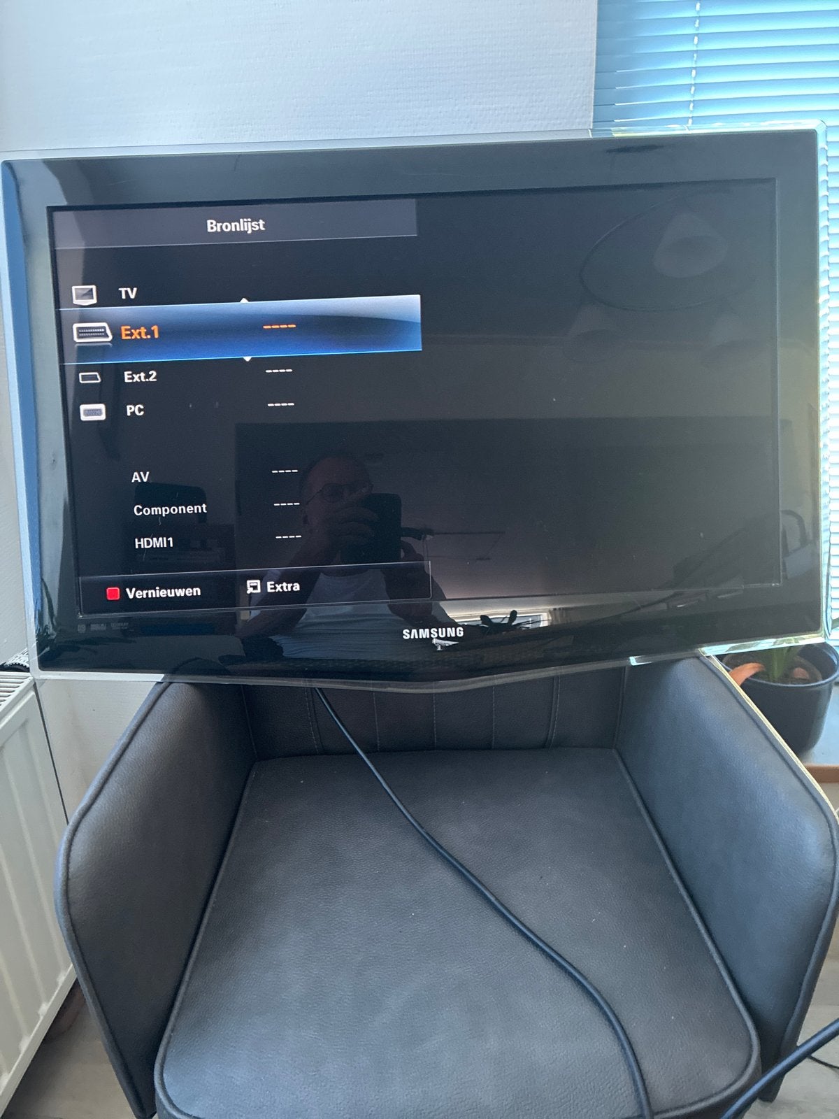 Samsung LE32B652 32 inch Full HD LCD TV met muurbeugel., Ophalen, Gebruikt, 50 Hz, LCD