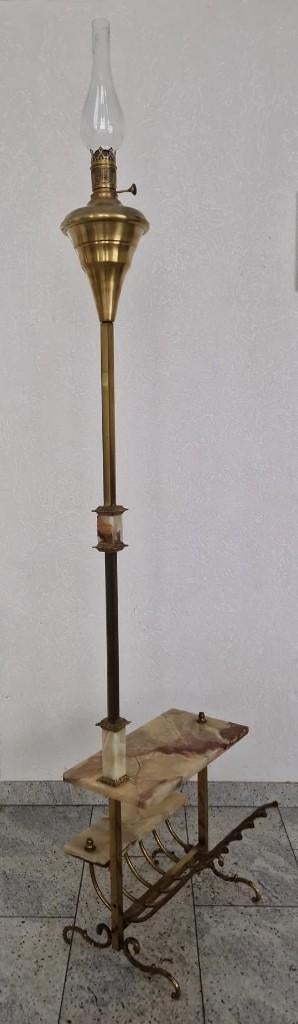 Antieke Art Nouveau petroleumlamp !, Ophalen of Verzenden