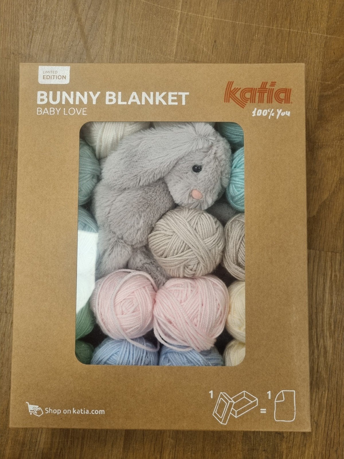 Katia Bunny Blanket Baby Love - Breipakket met knuffel, Ophalen of Verzenden
