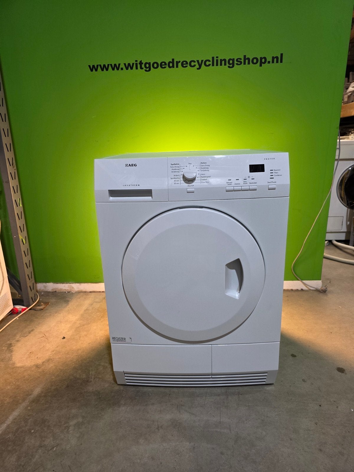 AEG Lavatherm Protex Condensdroger T65280 - Gereviseerd, Onbekend, Refurbished, Voorlader, Onbekend