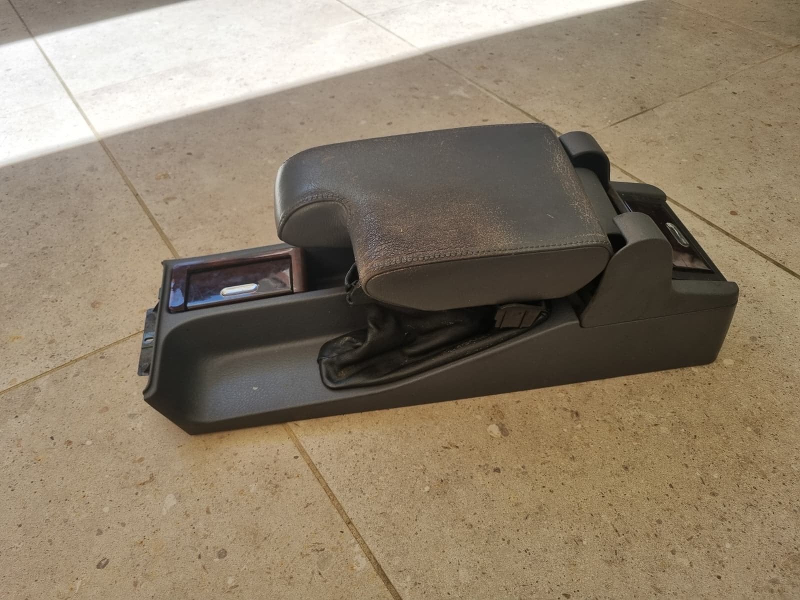 BMW E36 Armsteun Grijs Leer - Origineel Onderdeel, Ophalen of Verzenden, Gebruikt, BMW