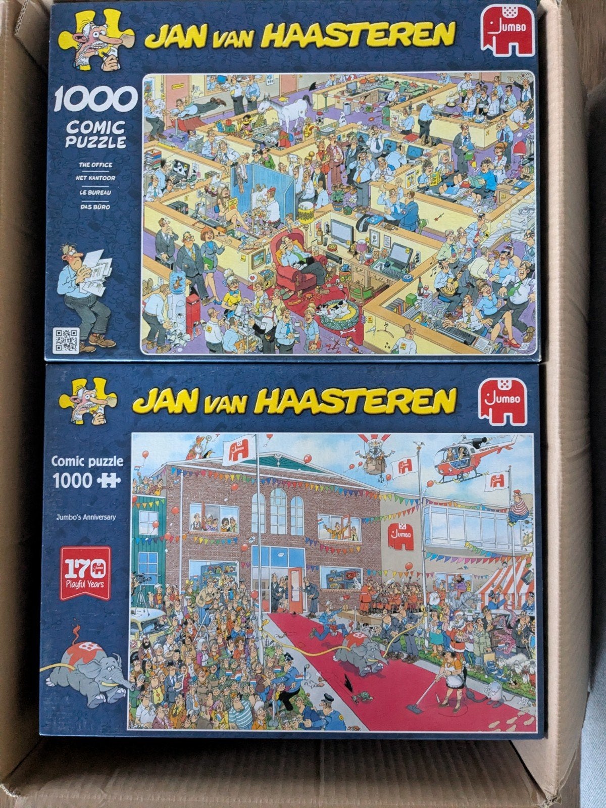 Jan van Haasteren puzzels, Hobby en Vrije tijd, Ophalen, 500 t/m 1500 stukjes, Zo goed als nieuw, Legpuzzel