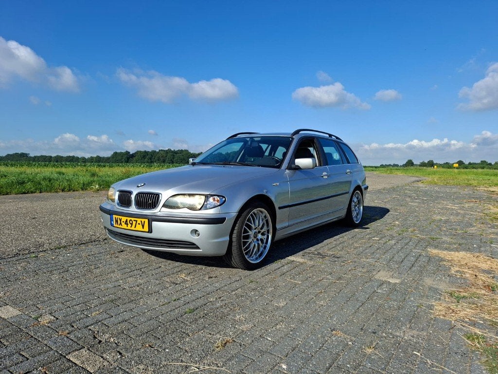 BMW 3-Serie 2.2 I 320 Touring AUT 2002 Grijs LPG automaat, Auto's, BMW, Achterwielaandrijving, Zwart, 163 pk, Particulier