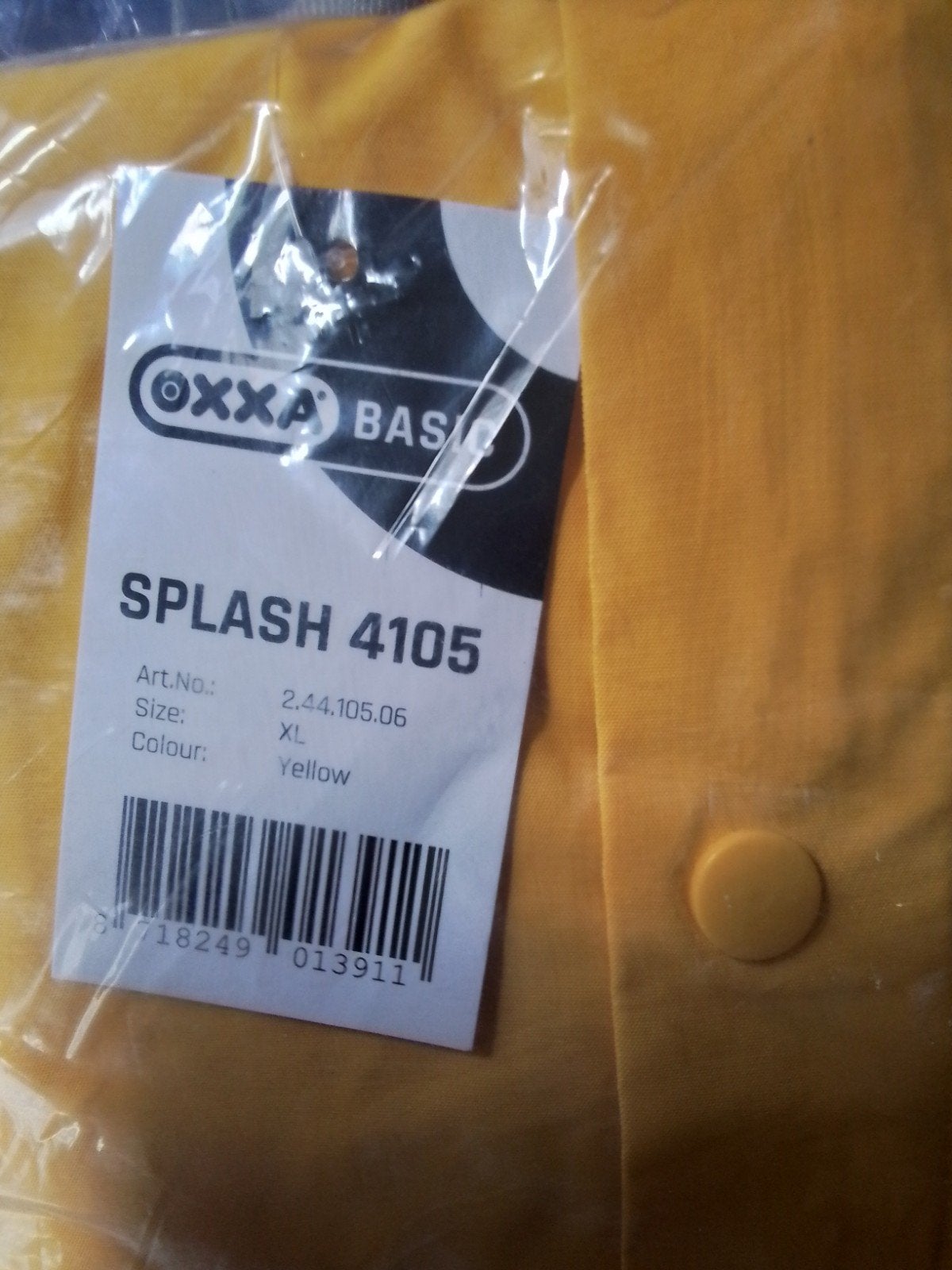 OXXA Basic Splash 4105 Regenpak - Geel, Maat XL, Ophalen of Verzenden, Nieuw, Regenpak, Heren