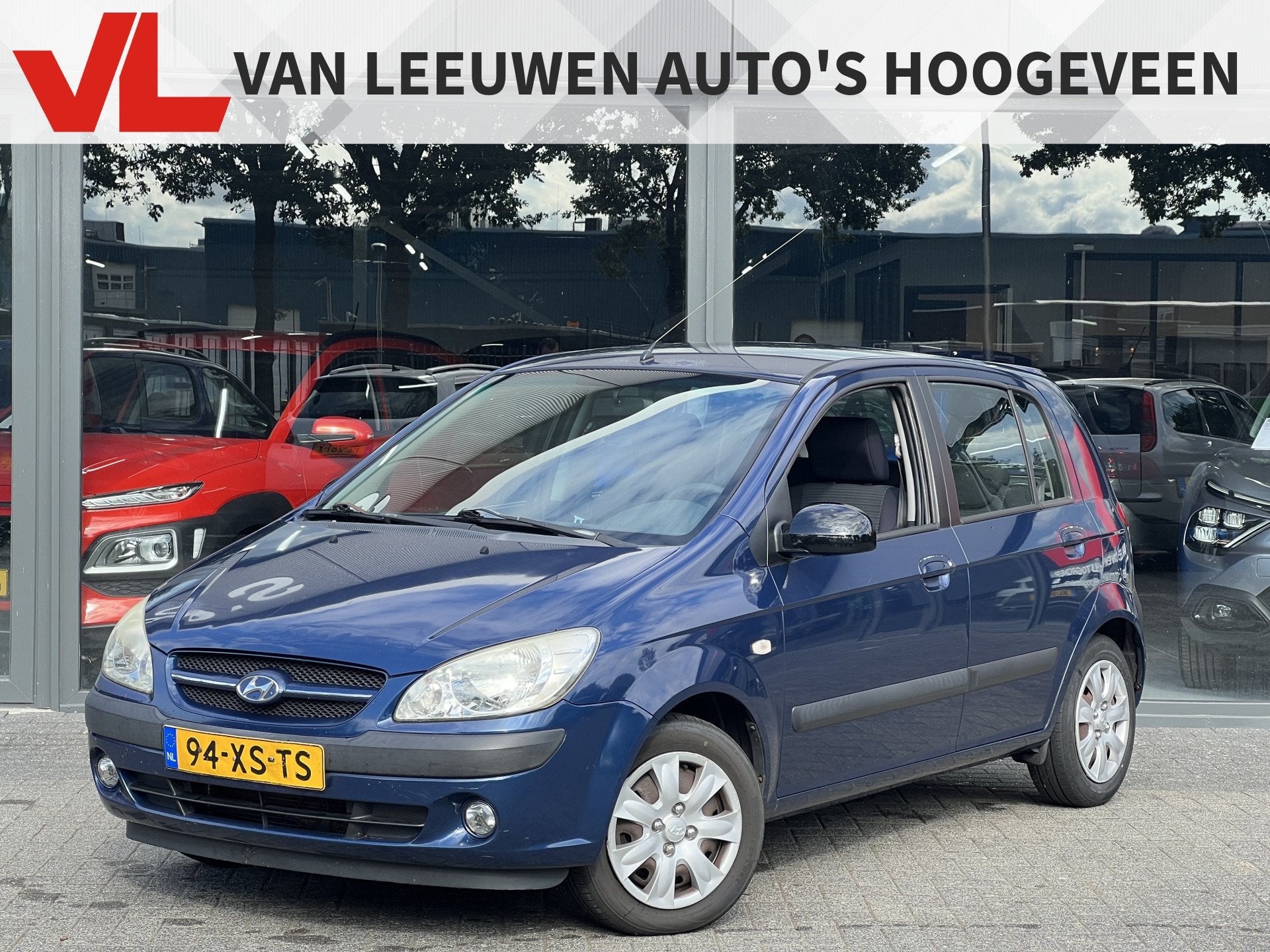 Hyundai Getz 1.4i Active Joy | Airco | RIJKLAAR | NAP, Auto's, Hyundai, Voorwielaandrijving, Zwart, 4 cilinders, Blauw
