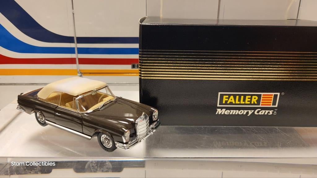 Faller Memory Cars Mercedes-Benz W111 220SE Convertible, Overige merken, Gebruikt, Auto, Ophalen of Verzenden