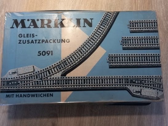 Marklin uitbreidingsset 5091, Wisselstroom, Gebruikt, Rails, Ophalen of Verzenden