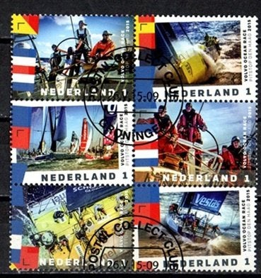 Nederland nr. 3303-3308 Volvo Ocean Race gestempeld, Verzenden, Na 1940, Gestempeld