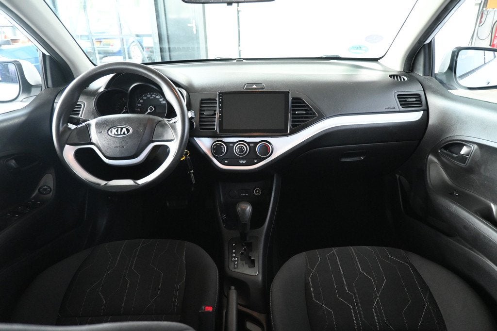 Kia Picanto 1.2 CVVT Comfort Pack Automaat Airco Camera Elek, Auto's, Euro 5, Gebruikt, 4 cilinders, Wit