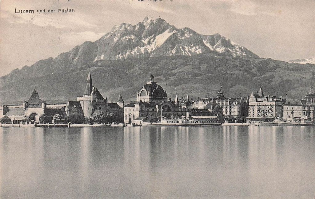 702-454-003 Luzern Und Der Pilatus, Verzamelen, Ansichtkaarten | Buitenland, Verzenden, Voor 1920, Overig Europa