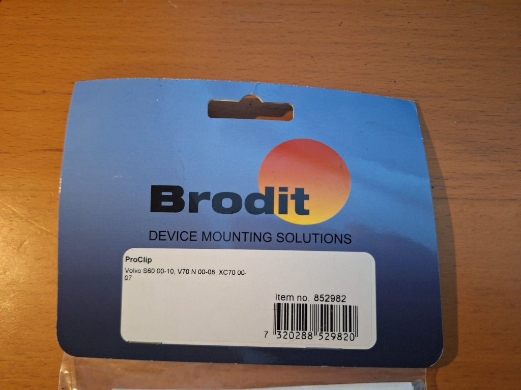 Brodit proclip telefoonhouder volvo 852982, Ophalen of Verzenden, Nieuw, Auto