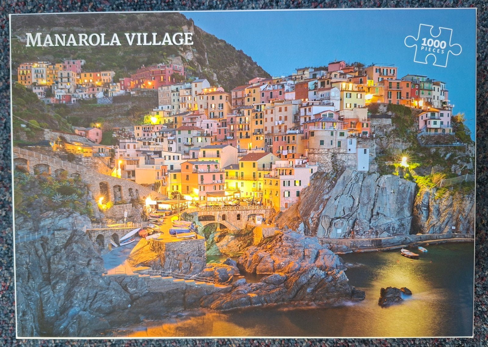 Legpuzzel Manarola Village 1000 stukjes, Ophalen of Verzenden, 500 t/m 1500 stukjes, Zo goed als nieuw, Legpuzzel