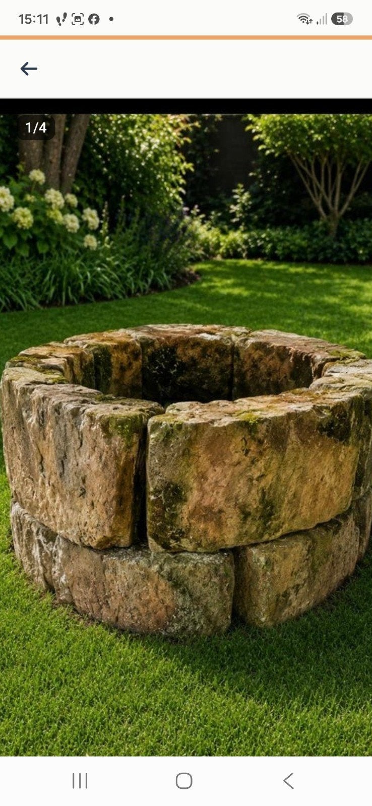 Zeer mooie autentieke bentheimer put., Ophalen, Steen, Minder dan 30 cm, Rond