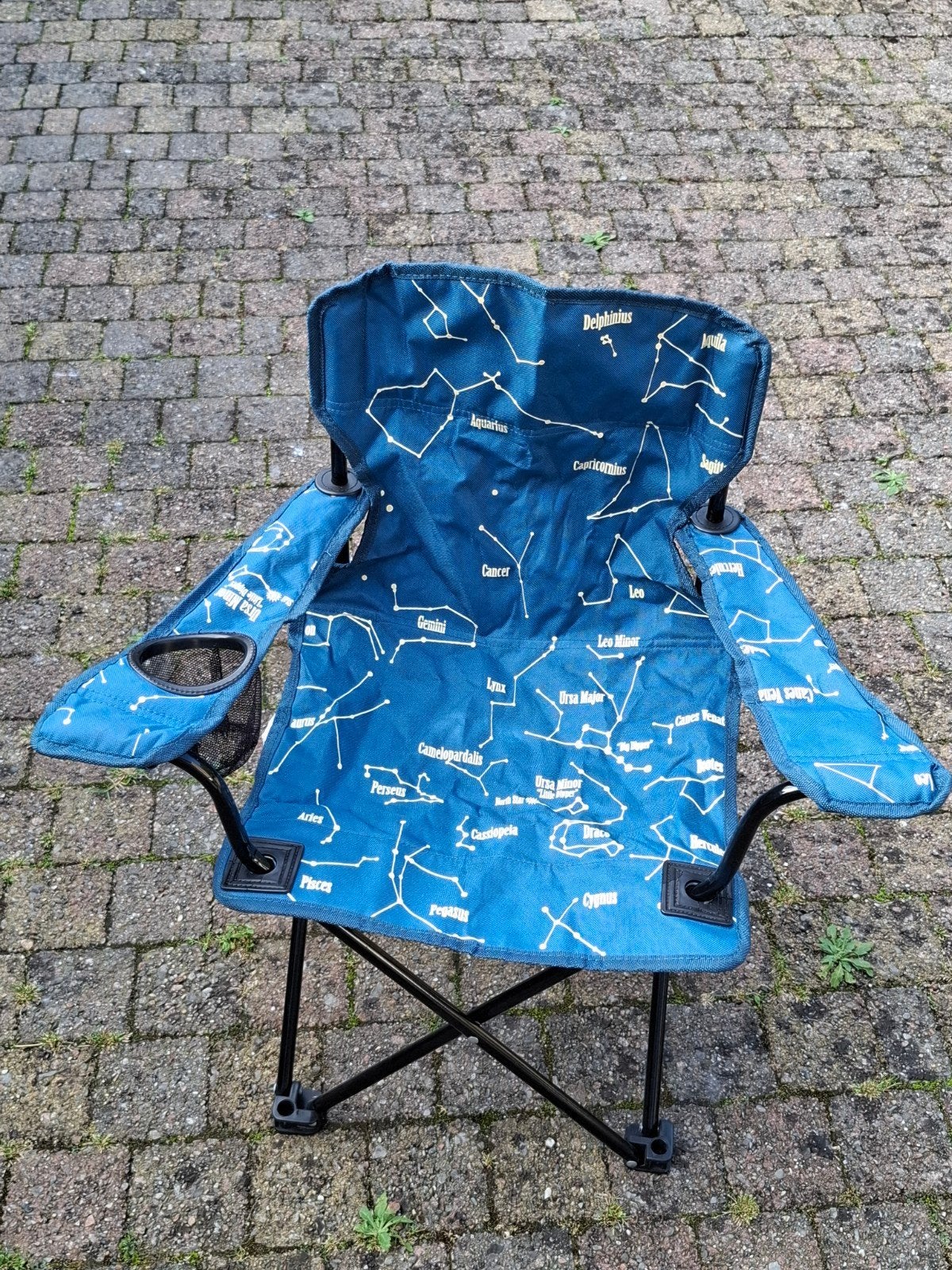 Campingstoe, sterrenbeeld met bekerhouder, merk Coleman, Caravans en Kamperen, Kampeermeubelen, Ophalen, Gebruikt, Campingstoel