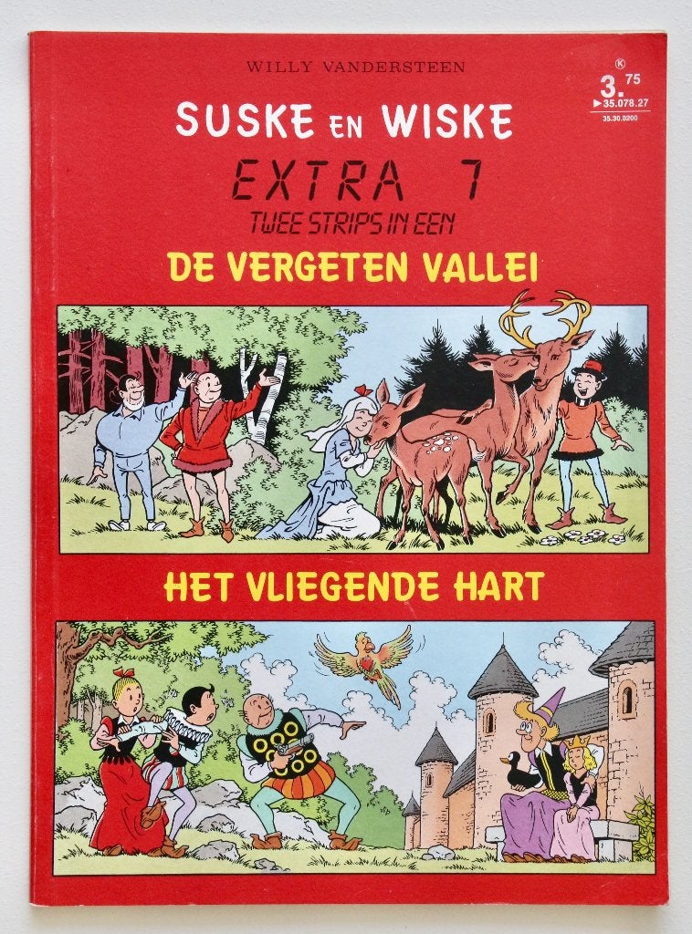 Suske en Wiske - De Vergeten Vallei + Het Vliegende Hart, Boeken, Eén stripboek, Ophalen of Verzenden, Gelezen