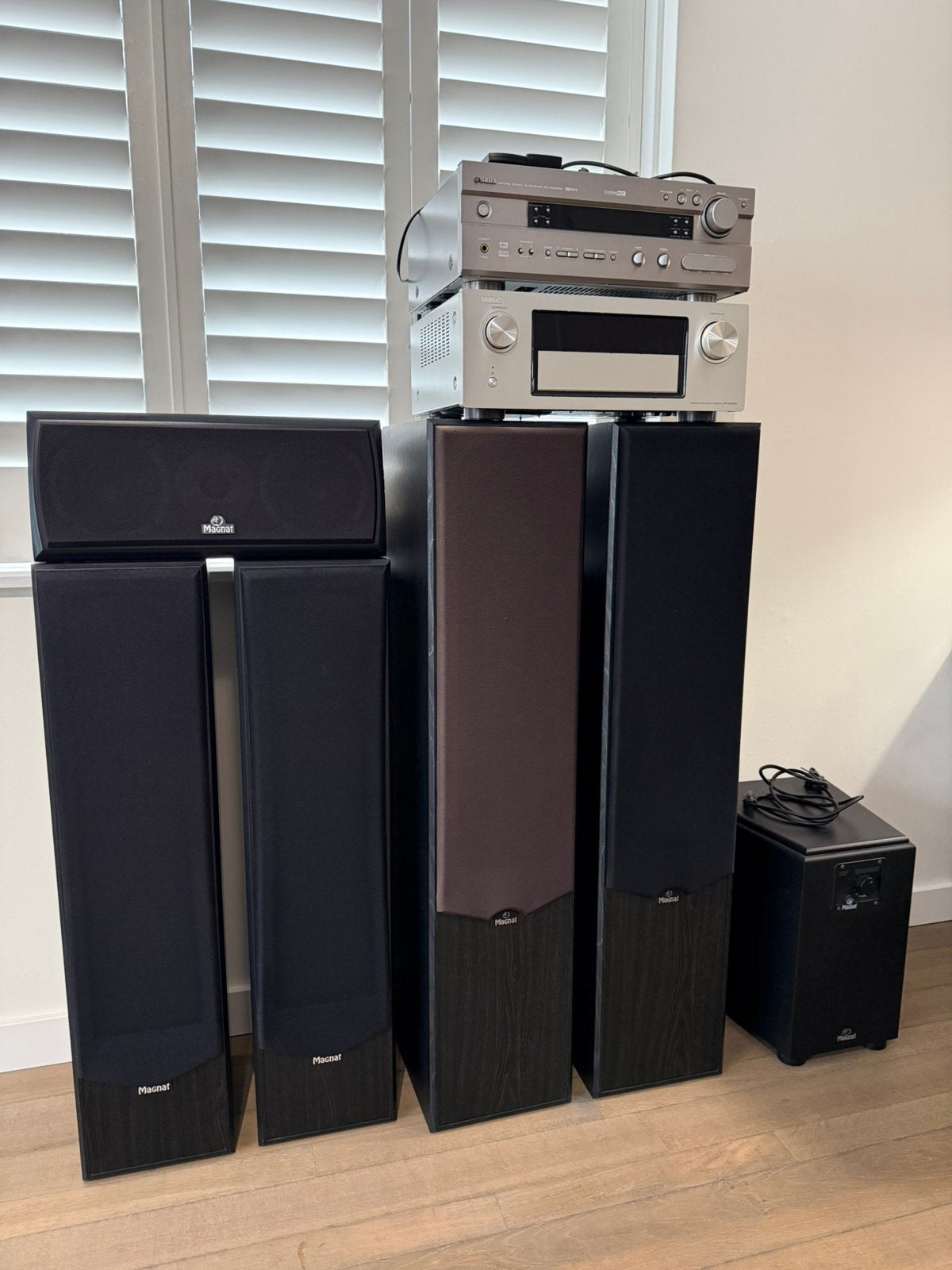 AV receivers en Magnat speakers tegen weggeefprijs, Gebruikt, Losse componenten, Speakers, Ophalen