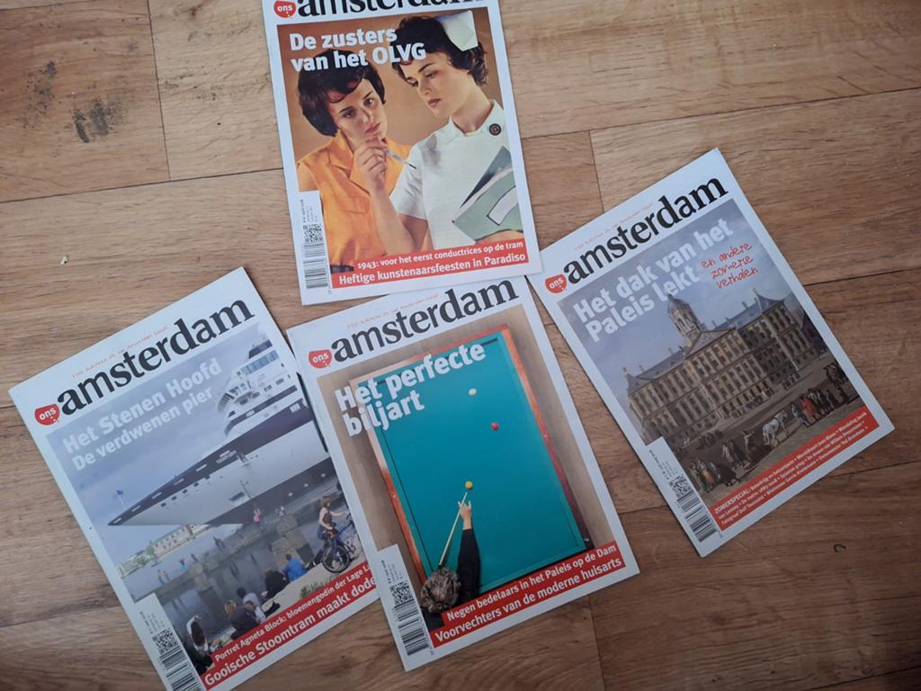 Ons Amsterdam Tijdschriften - 4 Stuks, Ophalen of Verzenden, Gelezen, Overige typen