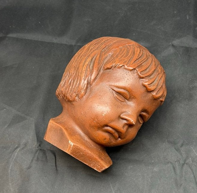 Vintage Van Paridon kinderkopje | Nr. 241 V.V. | Paridur, Minder dan 20 cm, Ophalen of Verzenden, Gemerkt, Beeld