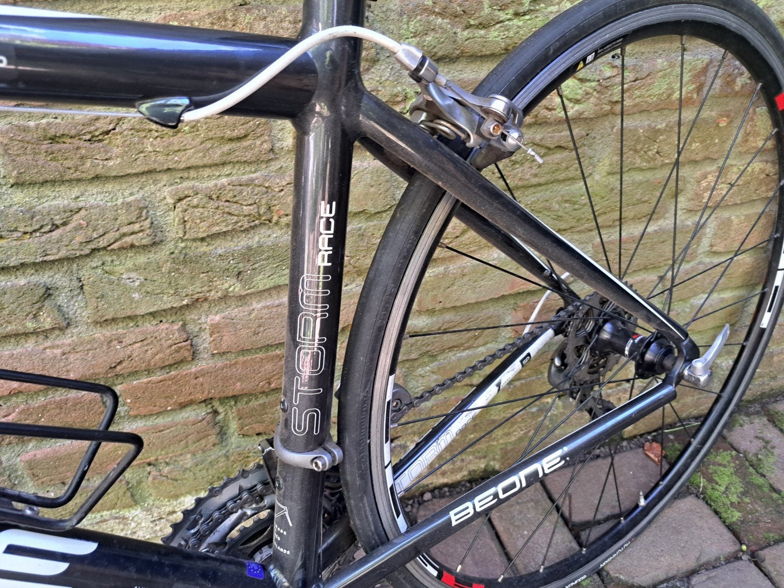 be-one storm racefiets mt 49, Gebruikt, Velgrem, 49 tot 53 cm, Meer dan 20 versnellingen