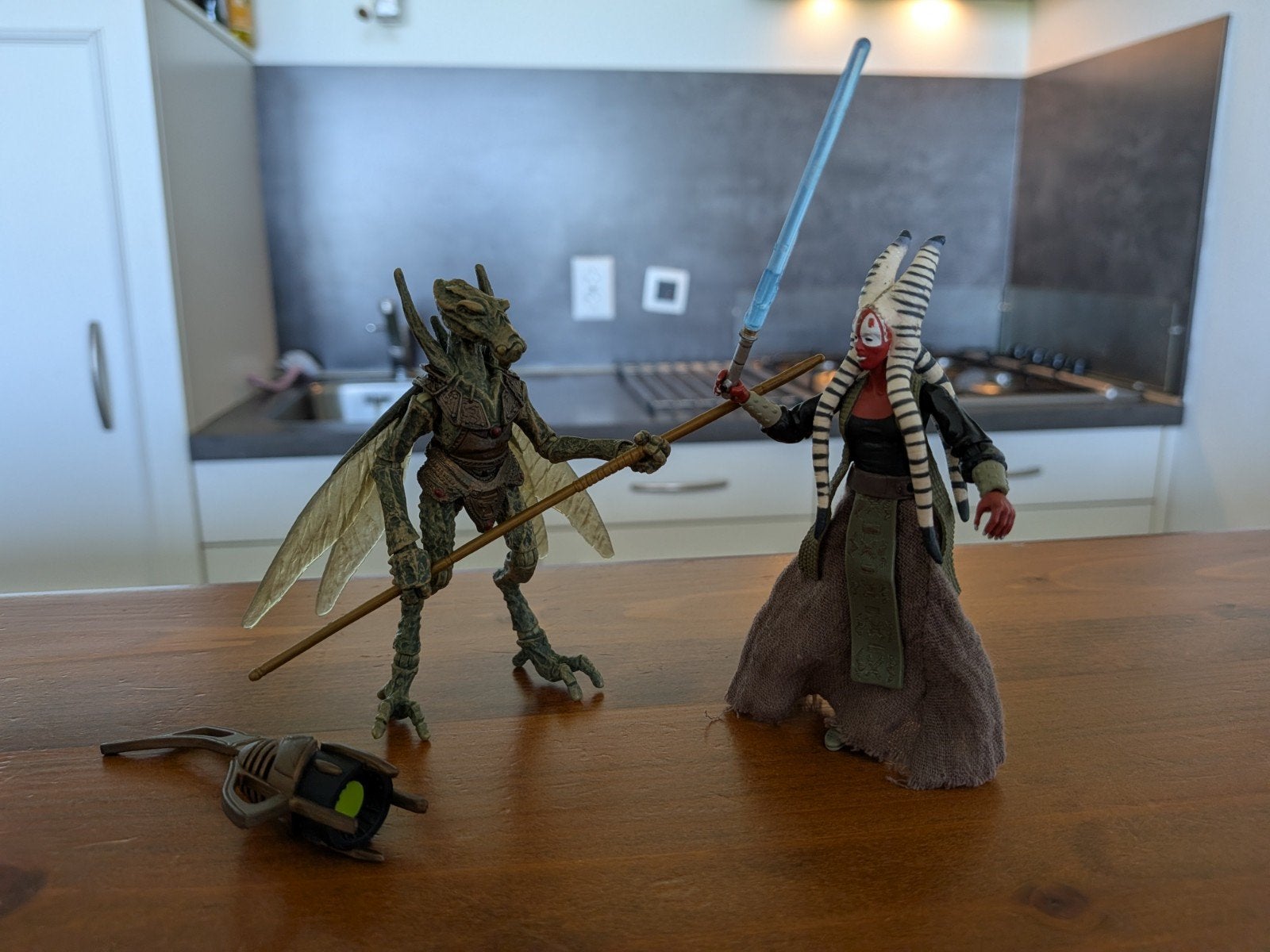Star Wars Legacy Collection Shaak Ti & Geonosian Warrior., Ophalen of Verzenden, Zo goed als nieuw, Actiefiguurtje
