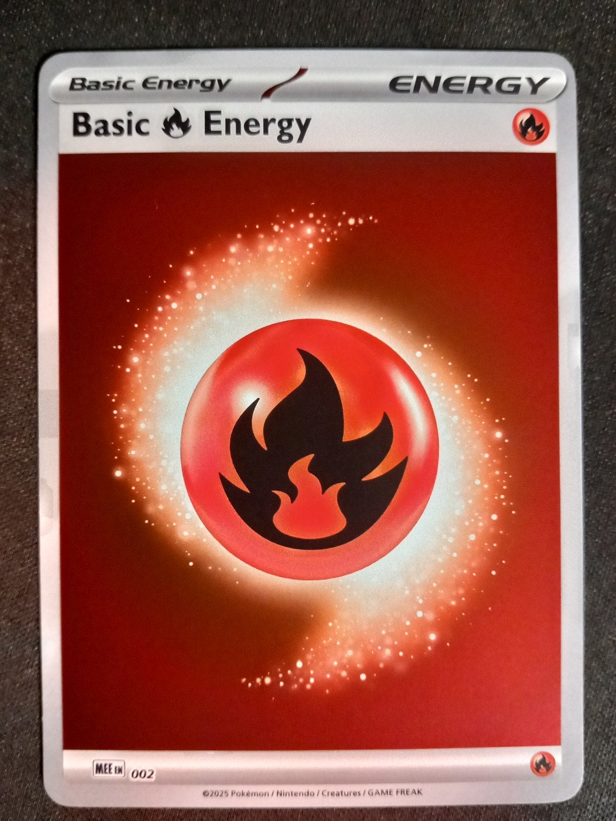 Pokemon Fire Energy MEE002 Holo Excellent, Verzenden, Zo goed als nieuw, Losse kaart, Foil